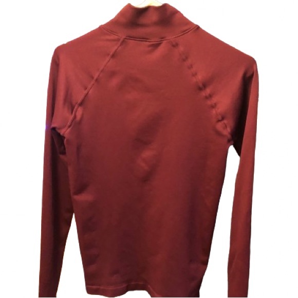 Fabletics Luciana Ribbed Seamless Zip Up Maroon Jacket Size M EUC - Picture 6 of 6